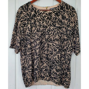 Premise Women's XL Jungle Pattern Knit Top